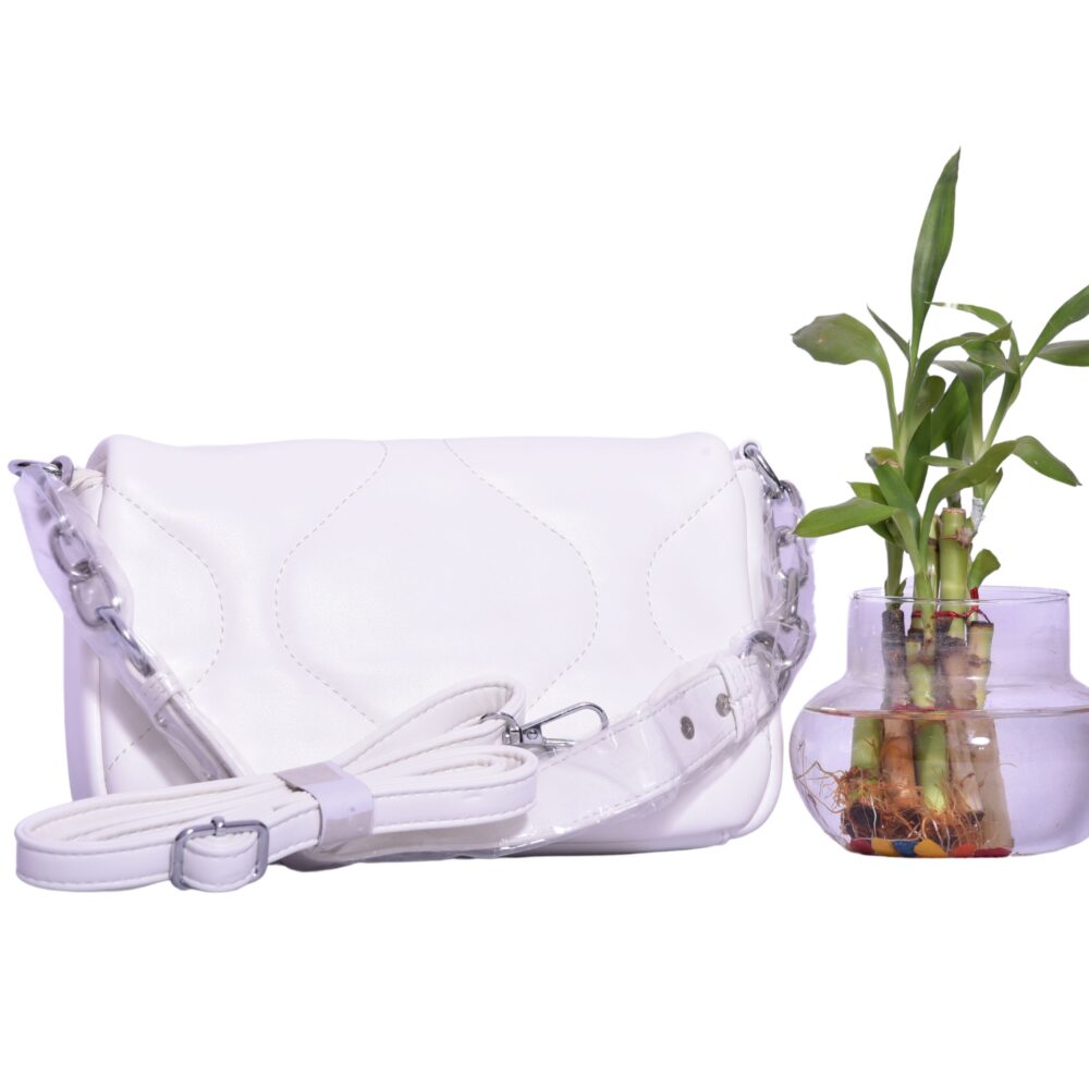 Whiteluxe Belt & Sling Bag