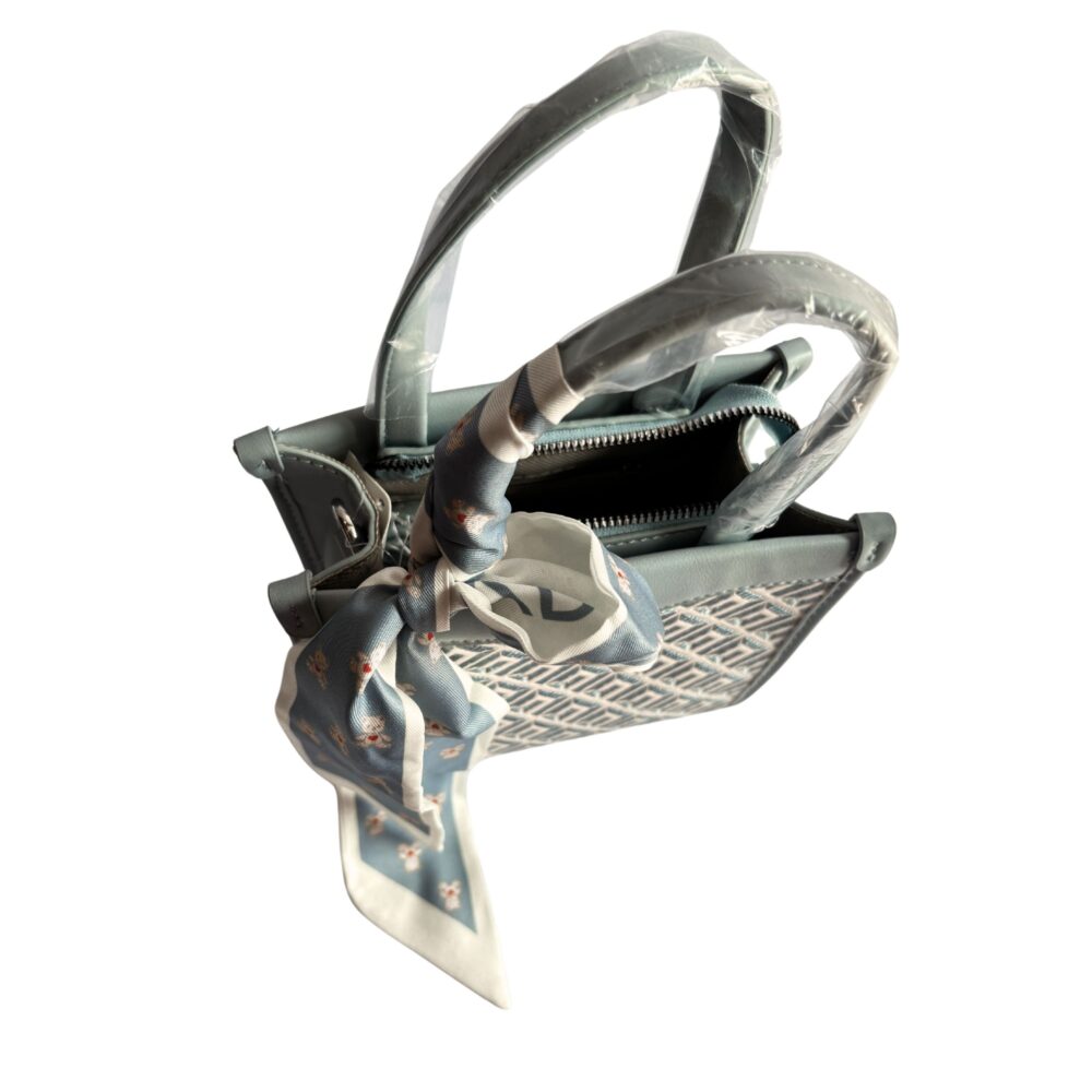 Azure Drift – Sky Blue Sling & Handbag