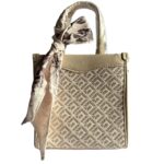 Ivory Bloom – Cream Embossed Sling & Handbag