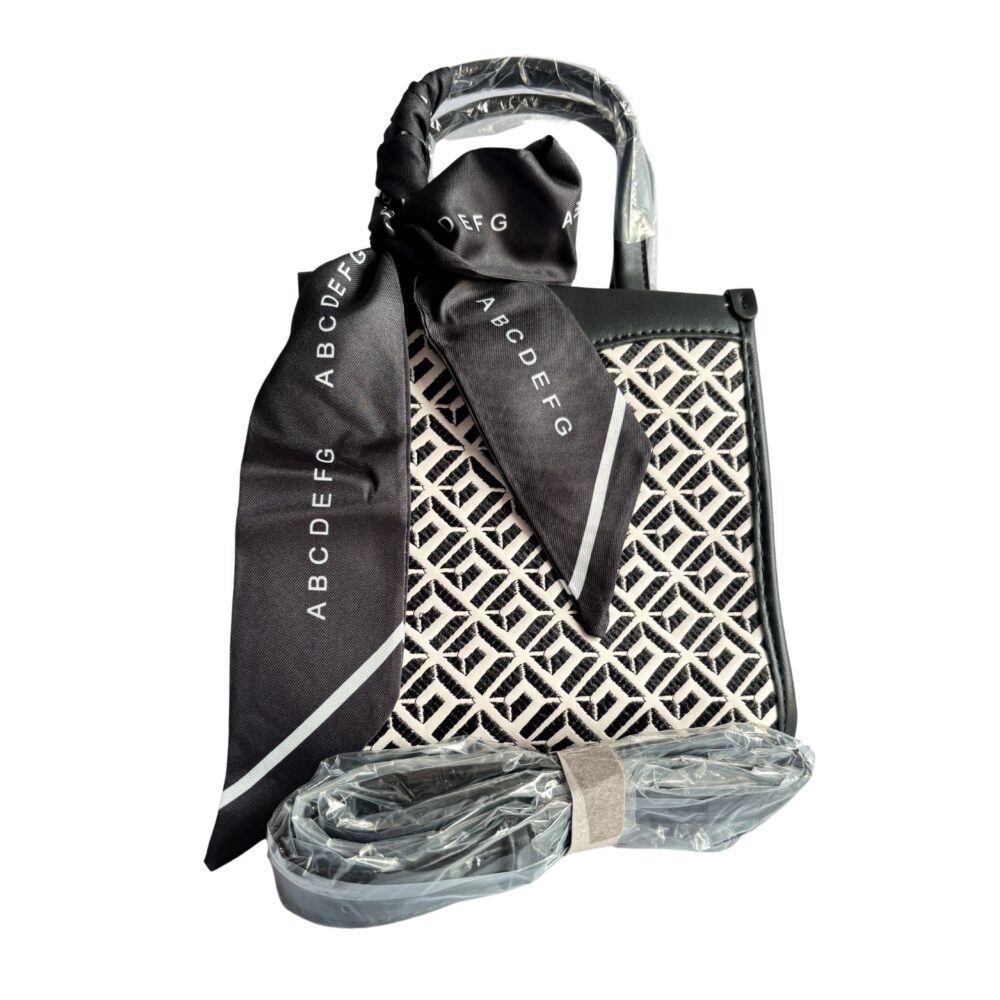 Eclipse Curve – Black Sling & Handbag