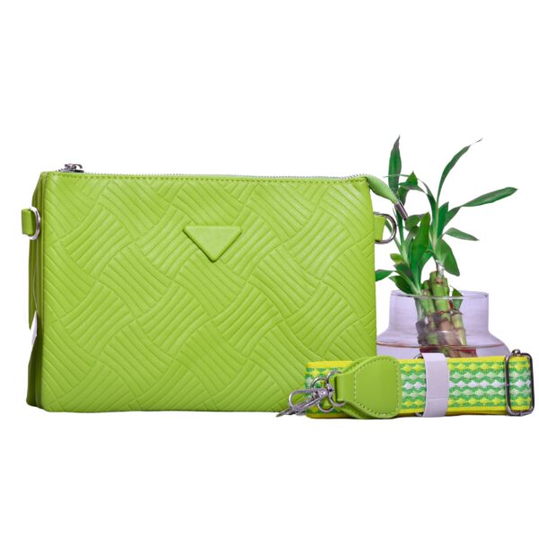 pista green crossbody bag