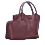 MochaMuse – Coffee Brown Dual Charm Bag