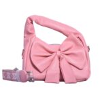 Peach Bloom Bow Shoulder Bag