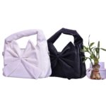 Onyx Bloom Black Bow Bag