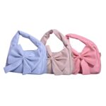 Peach Bloom Bow Shoulder Bag