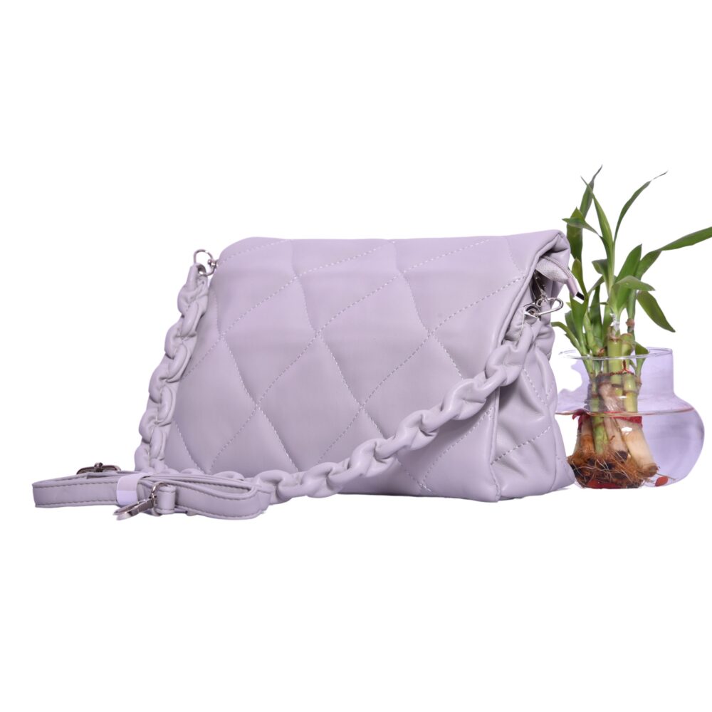 Serene Lavender Quilted Shoulder Bag