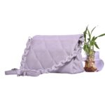 Serene Lavender Quilted Shoulder Bag