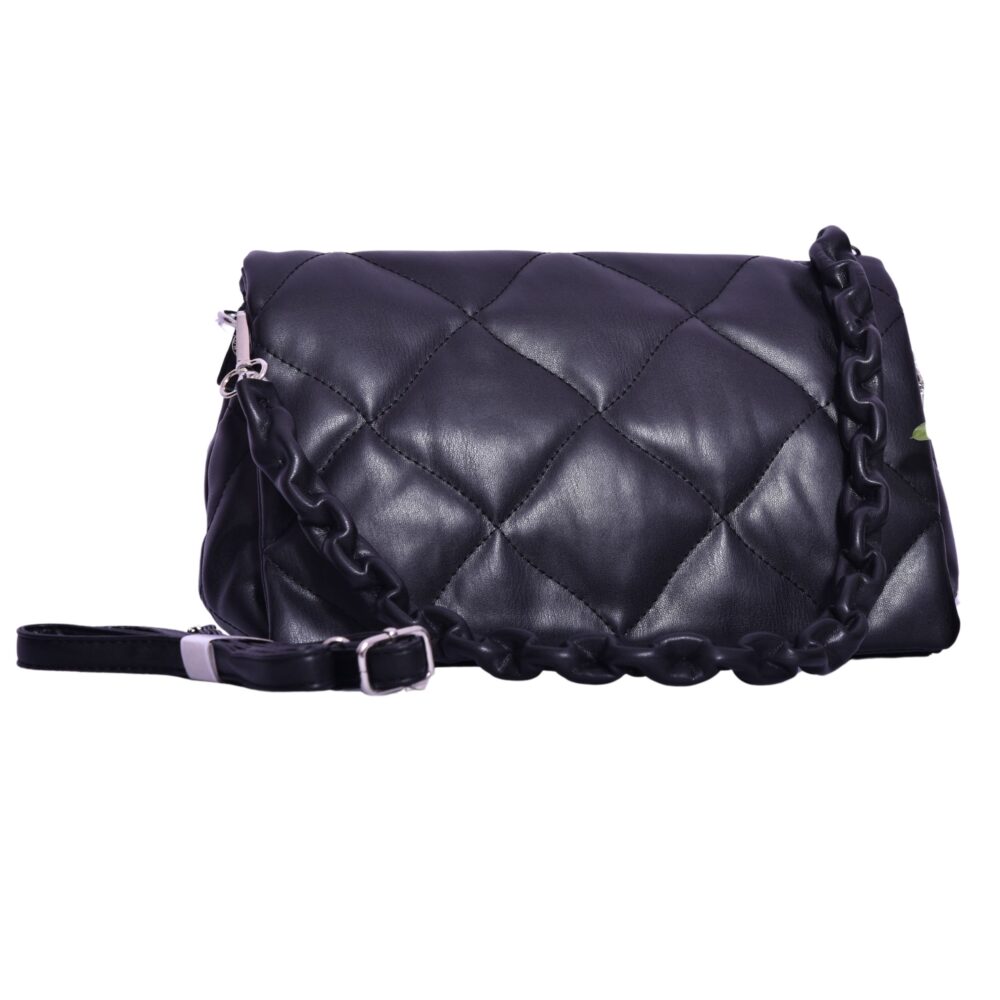 Midnight Luxe Quilted Shoulder Bag