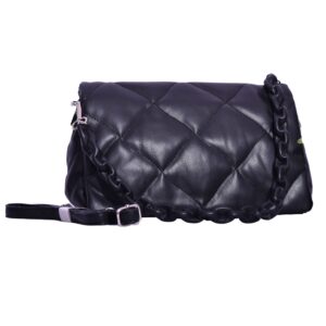 Midnight Luxe Quilted Shoulder Bag