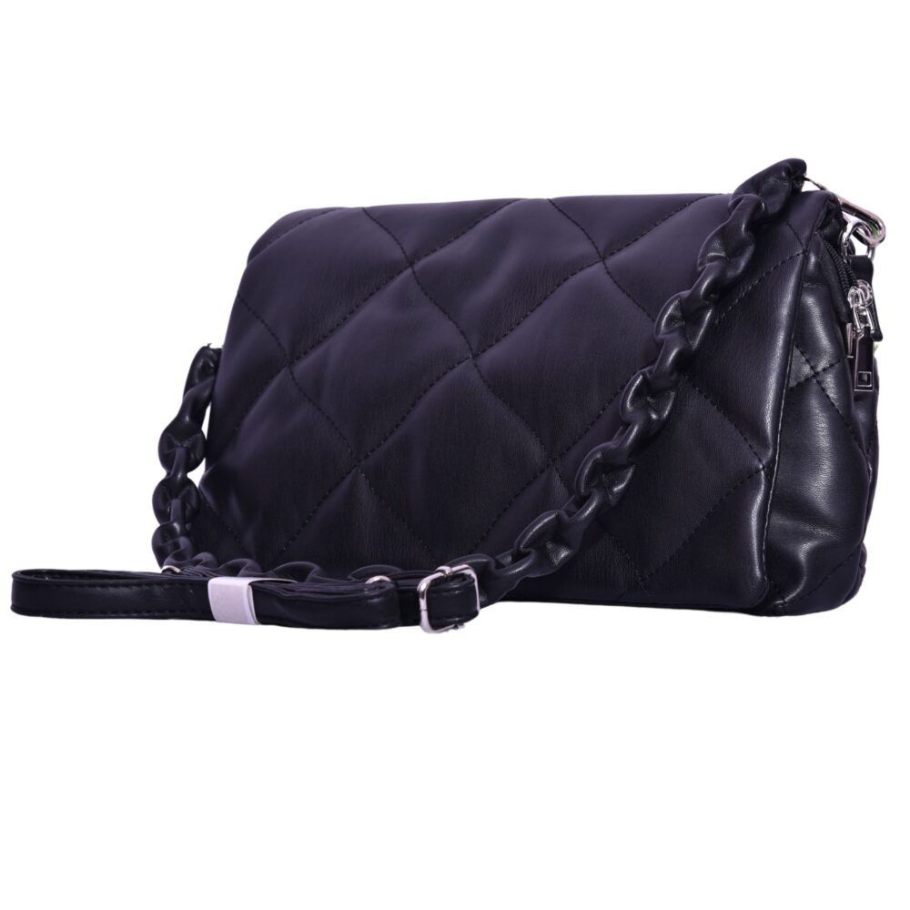 Midnight Luxe Quilted Shoulder Bag