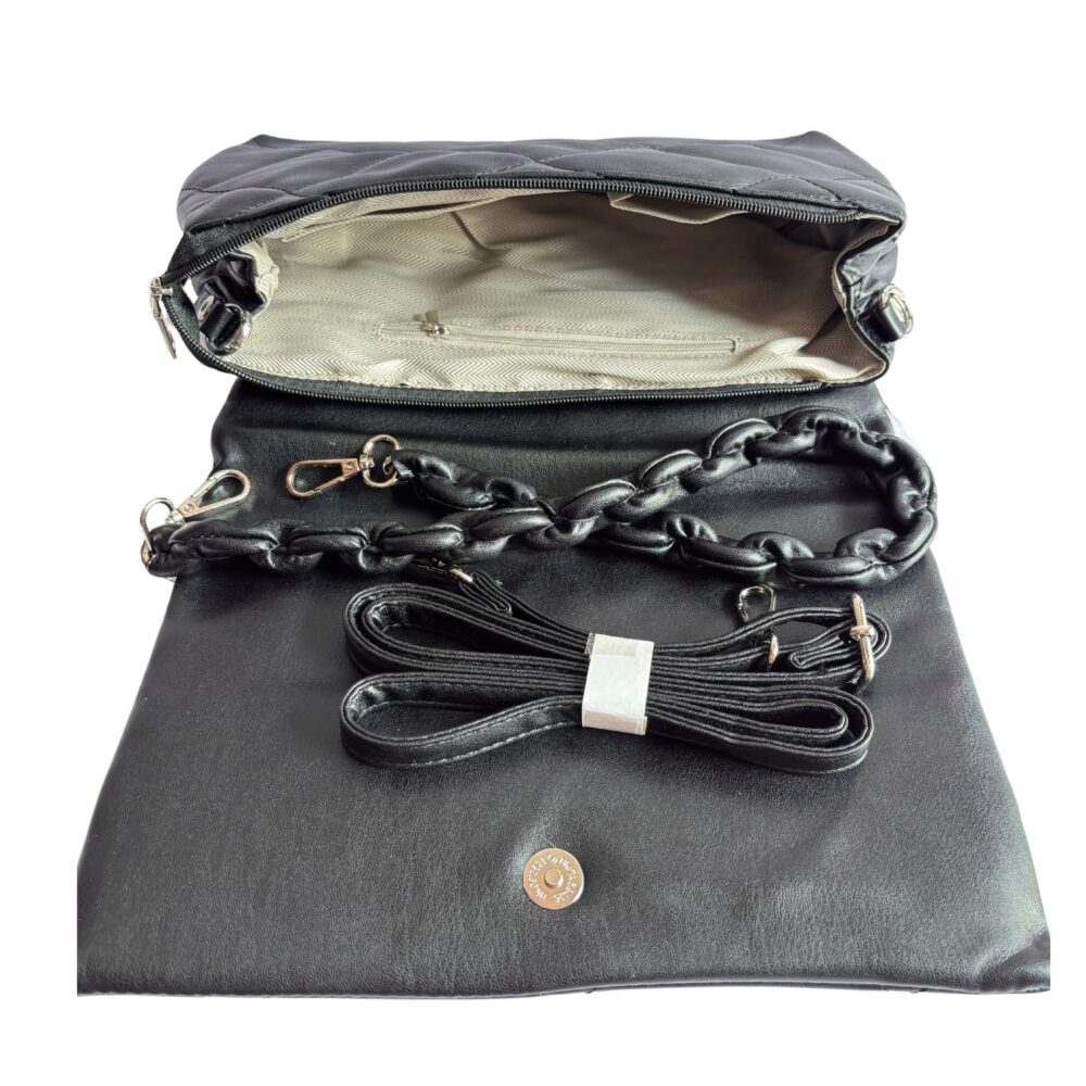 Midnight Luxe Quilted Shoulder Bag