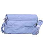 Aura Blue Quilted Shoulder Bag