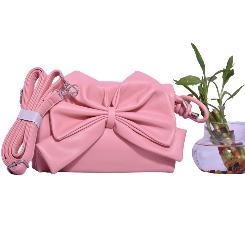 PeachAura Bow Sling Bag