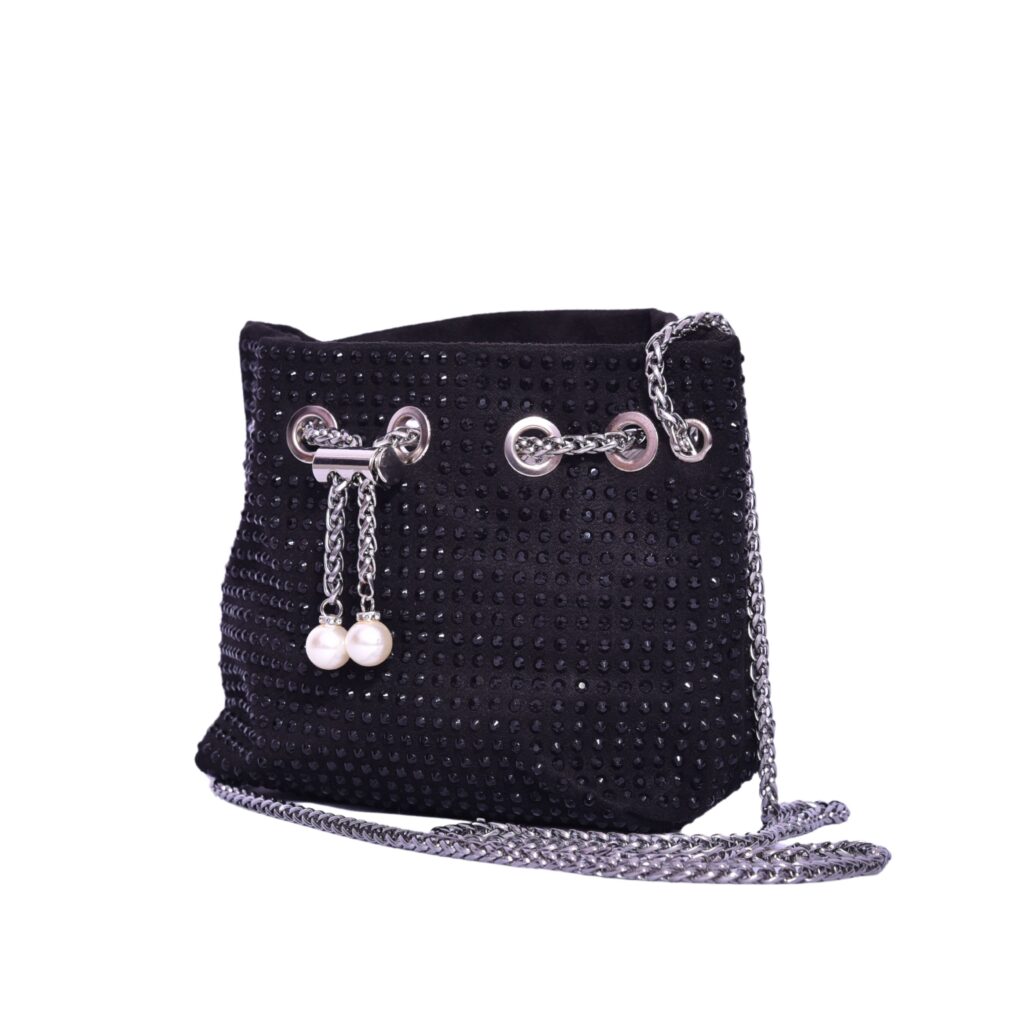 Starglitz Black Bucket Bag