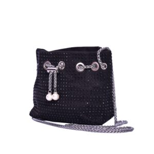 Starglitz Black Bucket Bag