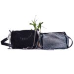 NoirGleam Black Stone Sling Bag