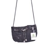 White Rhinestone Bucket Bag