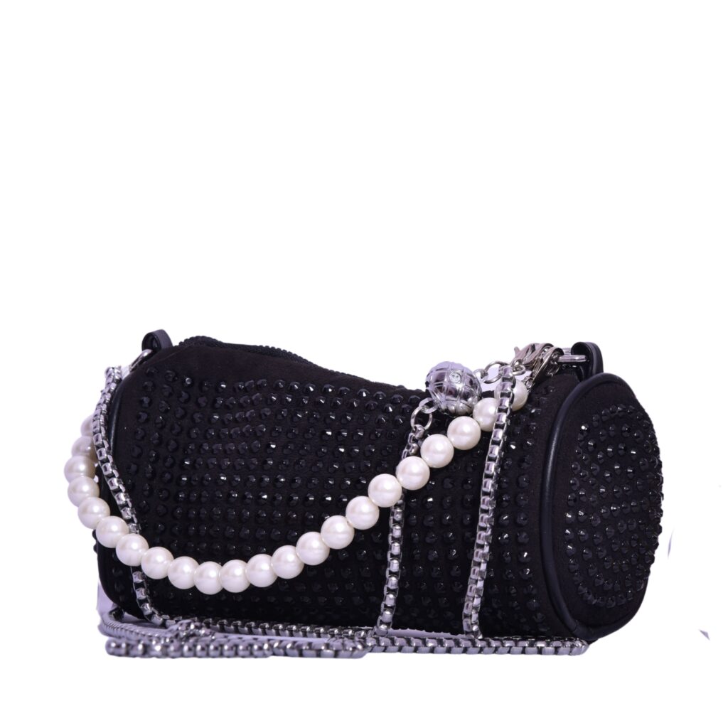 NoirGleam 3-Way Black Stone Bag