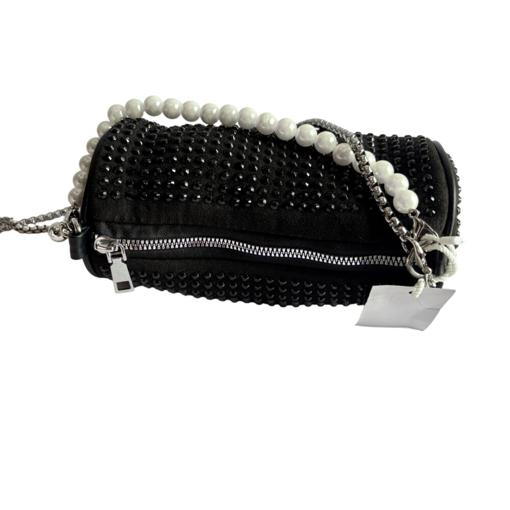 NoirGleam 3-Way Black Stone Bag