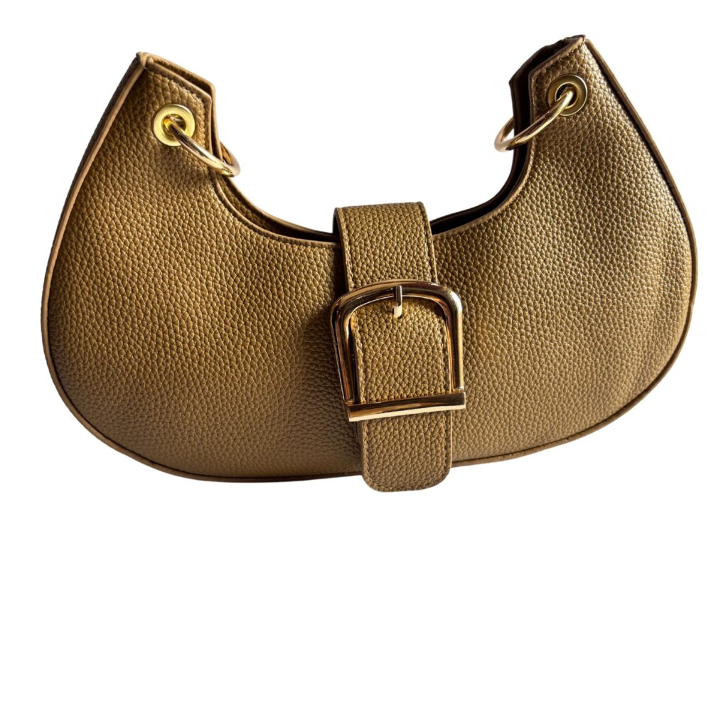 Chic Brown Half Moon Sling Bag