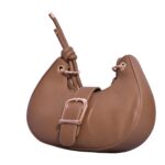 Chic Brown Half Moon Sling Bag