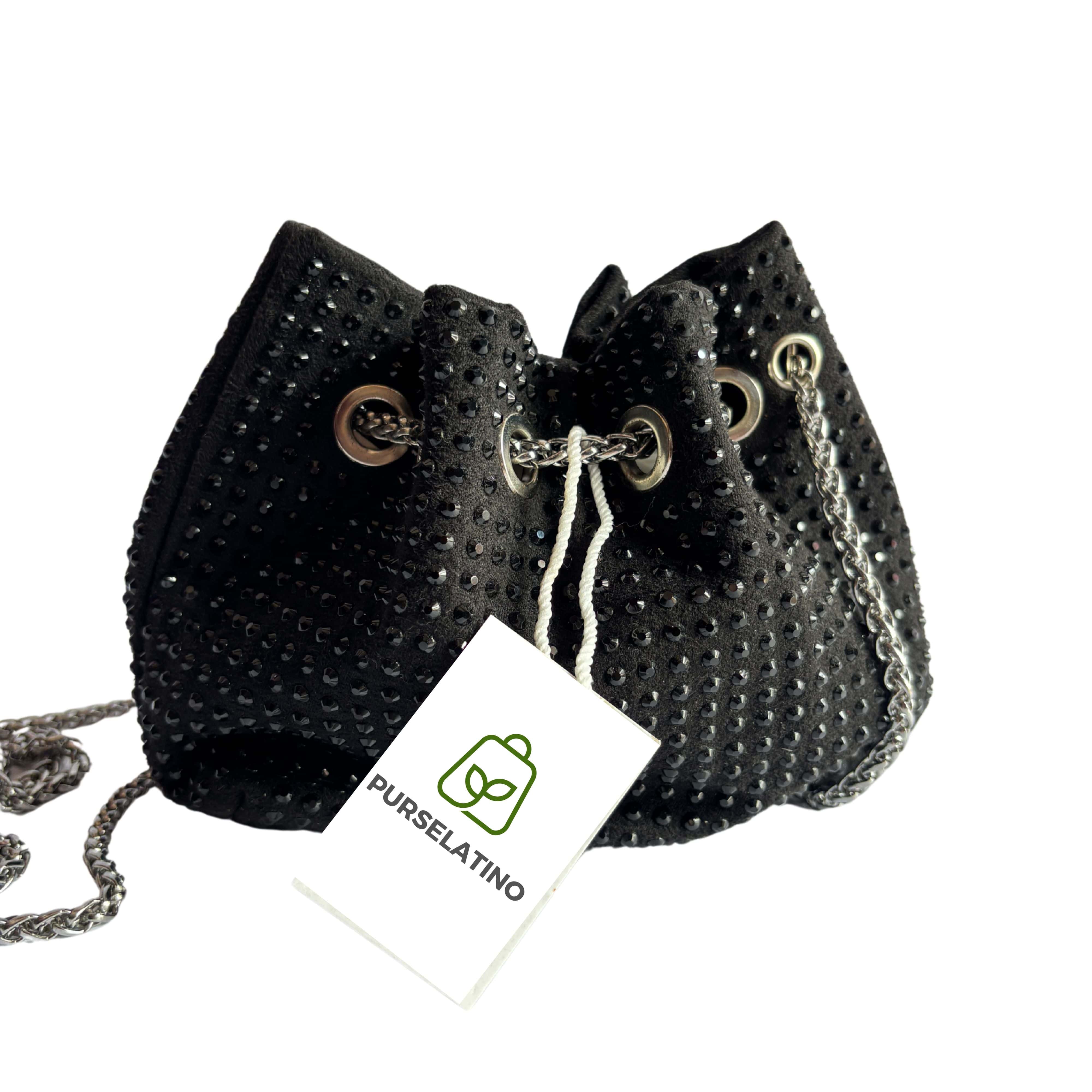 Starglitz Black Bucket Bag