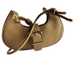 Chic Brown Half Moon Sling Bag
