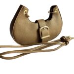 Chic Brown Half Moon Sling Bag