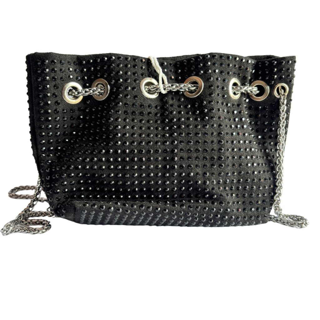 Starglitz Black Bucket Bag